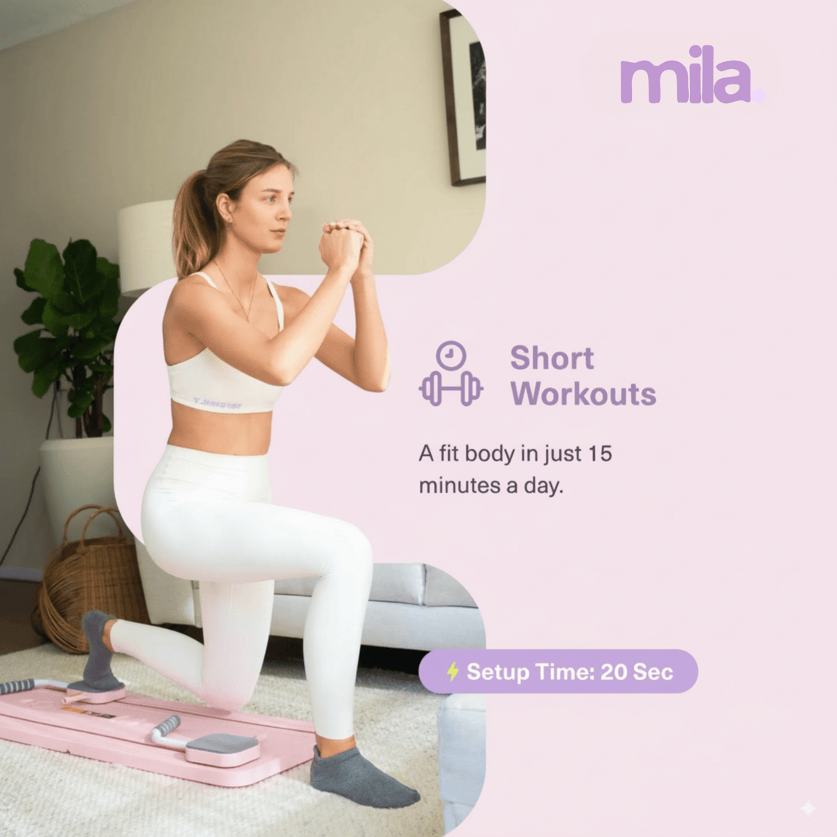 Portable Pilates Board 2.0 . – Mila Pilates
